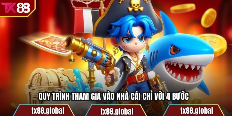 Quy trình tham gia vào nhà cái chỉ với 4 bước